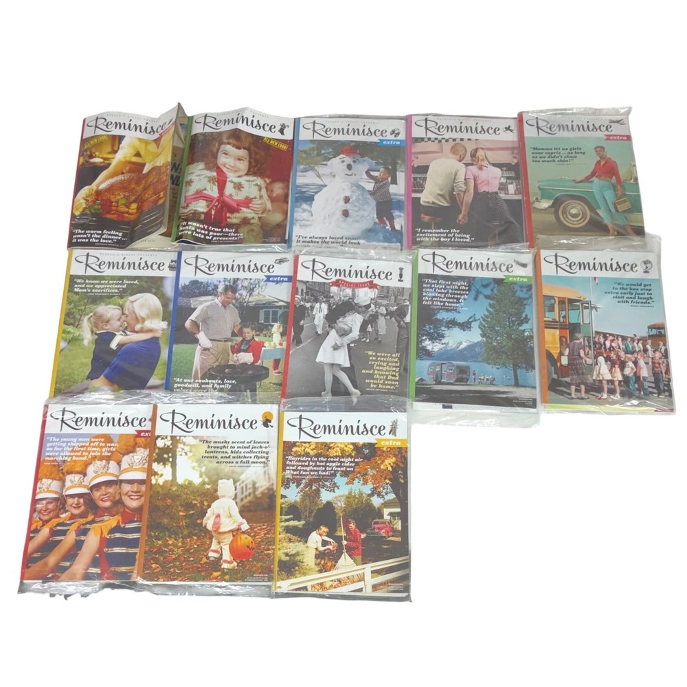 Reminisce Magazine Lot 13 Issues 2014-2015 Retro Nostalgia Americana History
